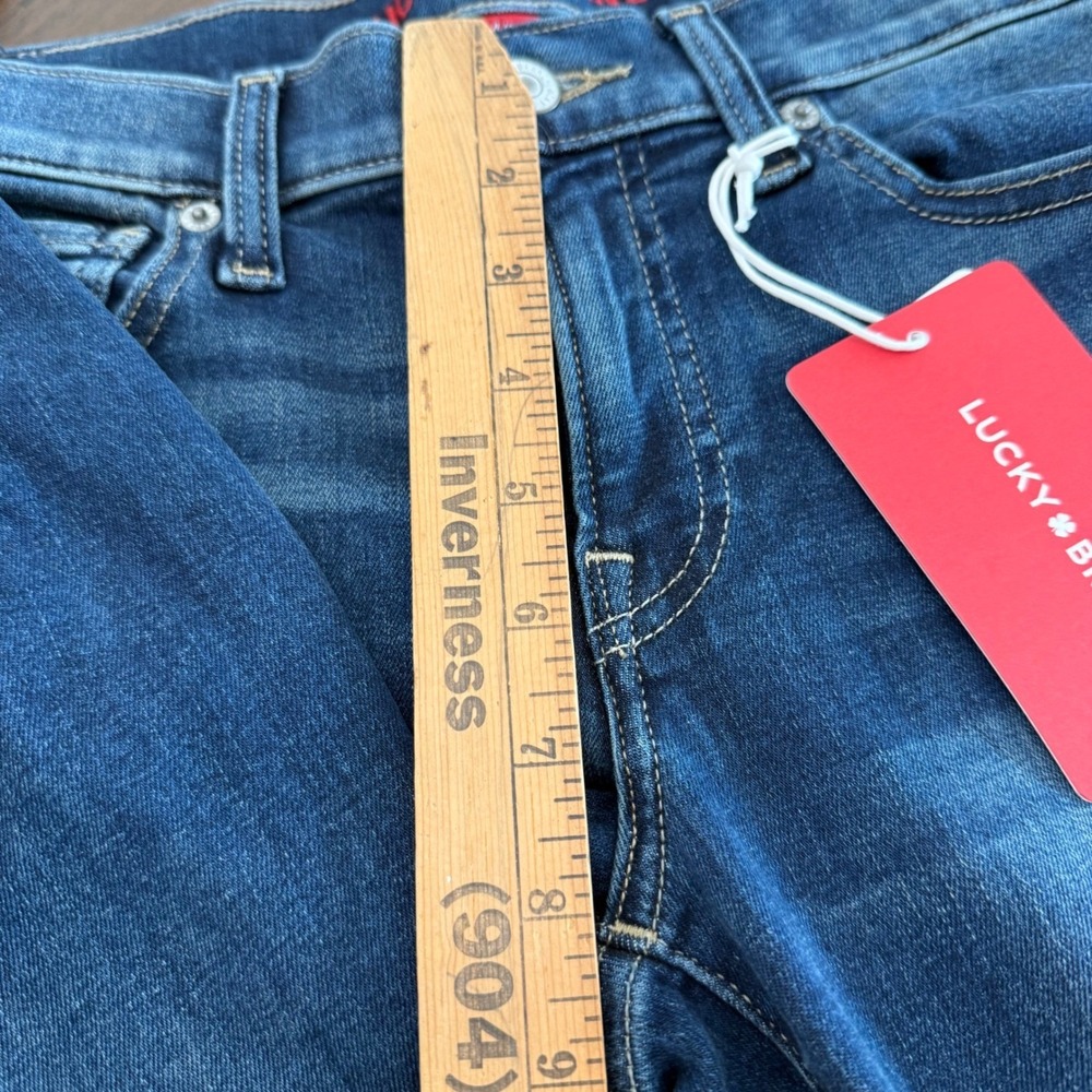 Lucky Brand Sweet Mid Rise Boot Ankle Jeans Blue Stretch 4/27A (30x30) NEW - Picture 12 of 13